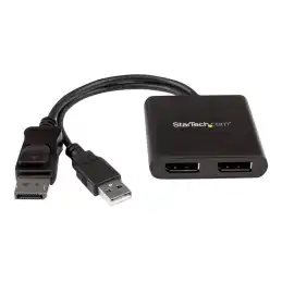 StarTech.com Splitter multi-écrans DisplayPort vers 2x DisplayPort - Hub MST à 2 ports - Répartiteur DP ... (MSTDP122DP)_1